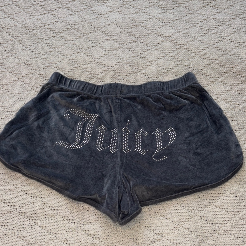 Juicy Couture Charcoal Velour Shorts (M)